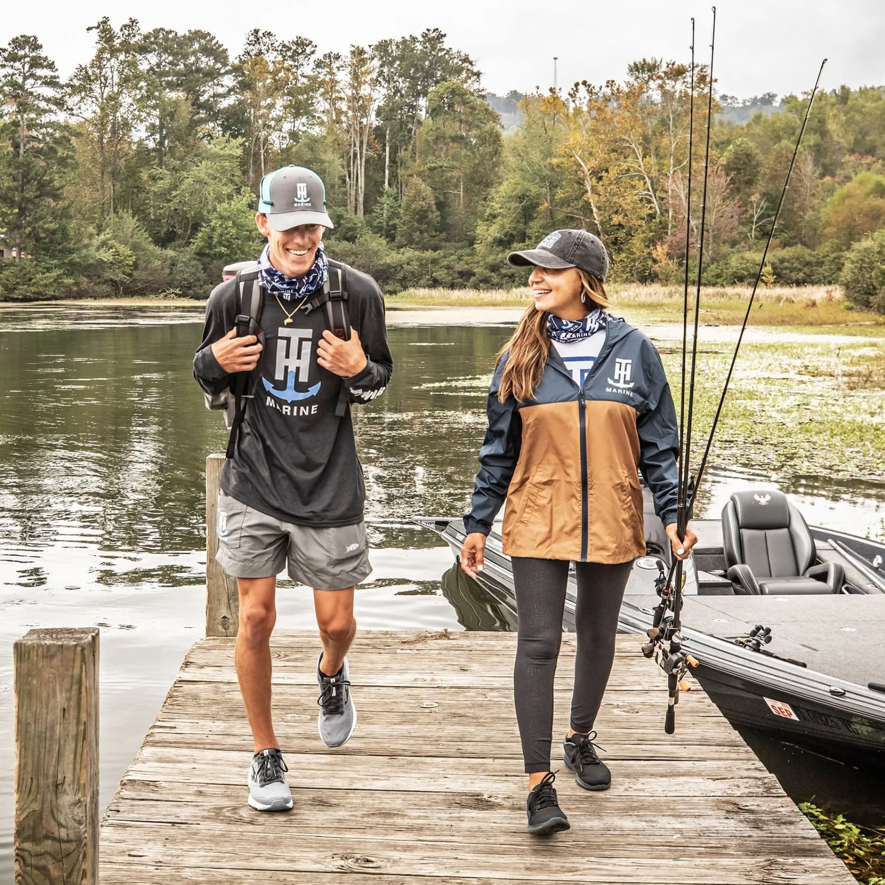 T-H Marine Hoodies|Tees-Tri Blend Hooded T-Shirt
