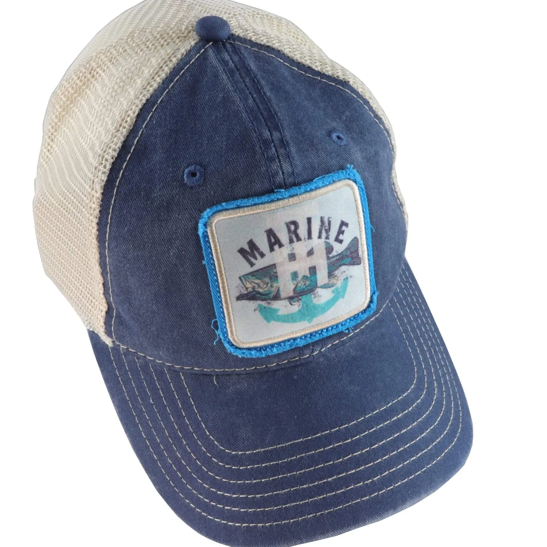 T-H Marine Hats-Unstructured Logo Snapback Hat