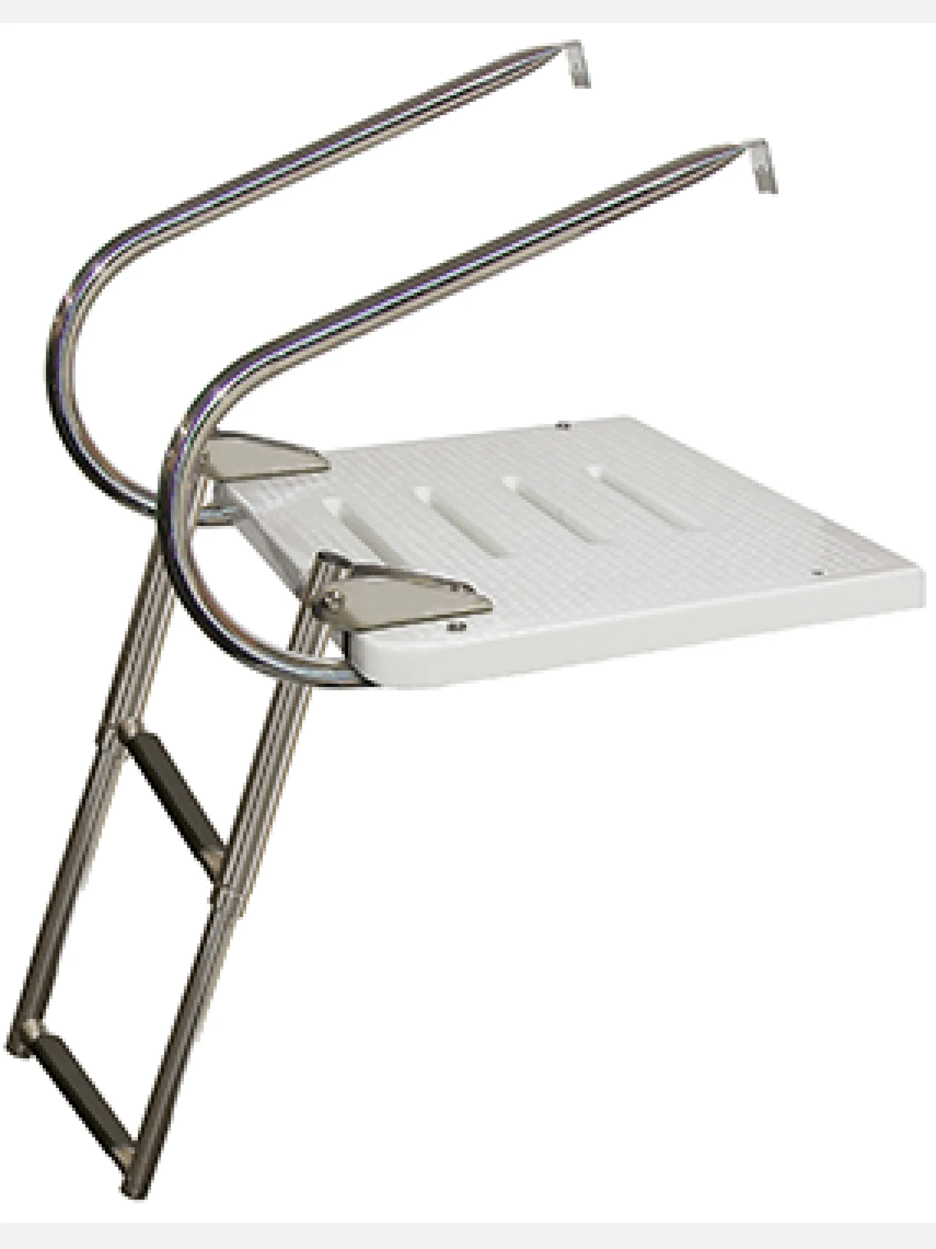 JIF Marine Ladders-Top Mount Transom Platform - Inboard / Outboard
