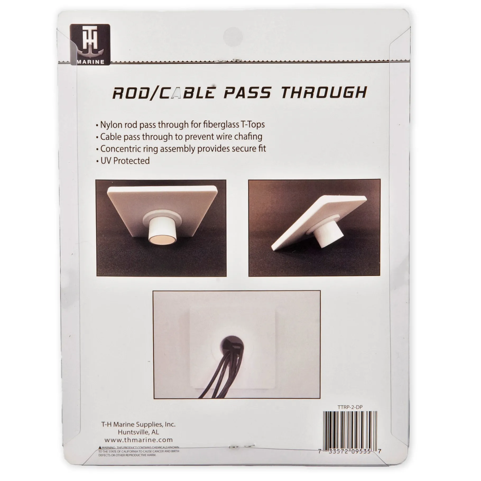 T-H Marine Organization|Rigging-T-Top Rod Pass-Through Grommet Set