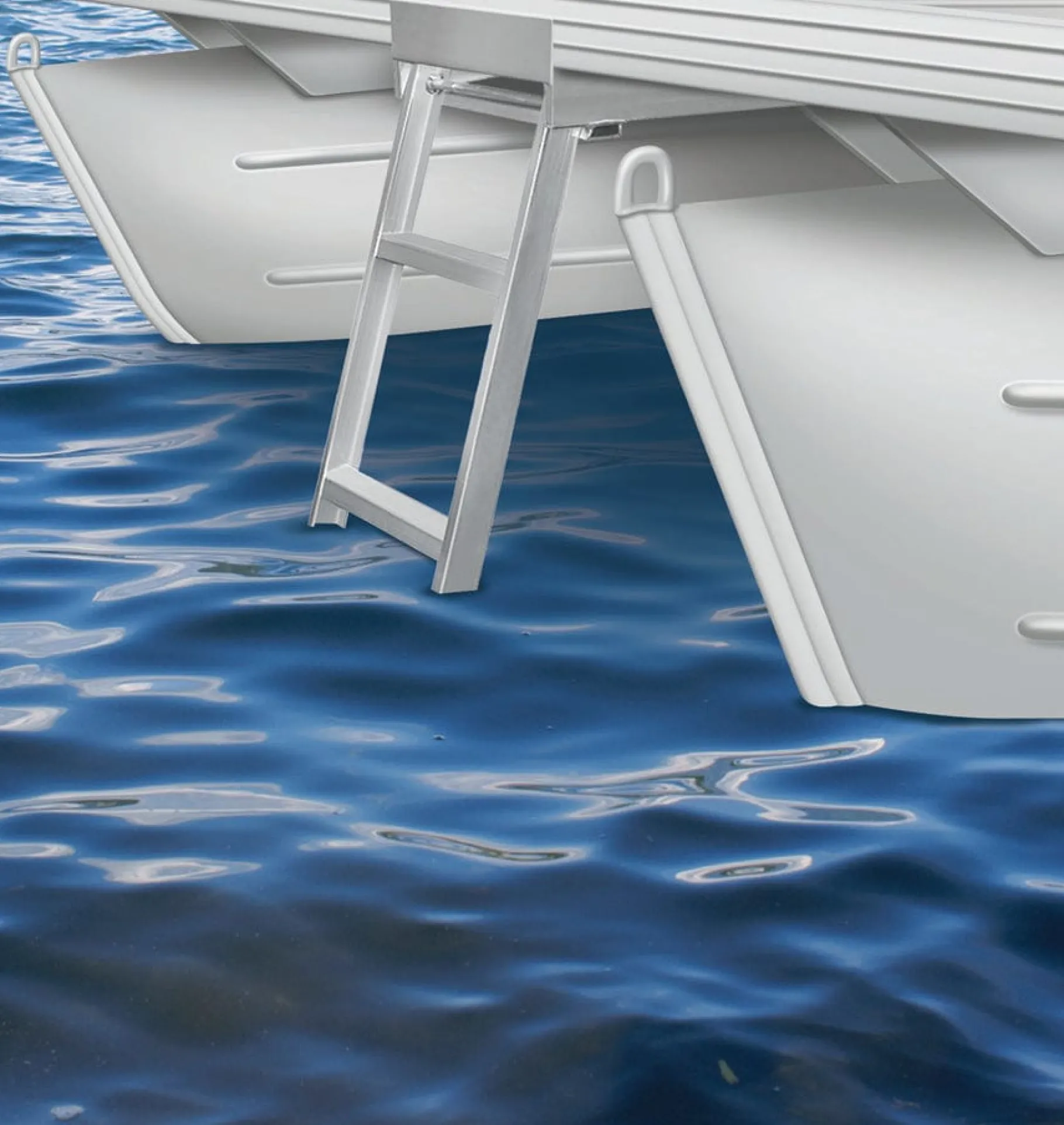 JIF Marine Ladders-Under Deck Pontoon Ladder