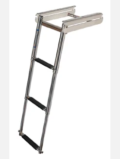 JIF Marine Ladders-Under Platform Slide Out Ladder - Spring Loaded