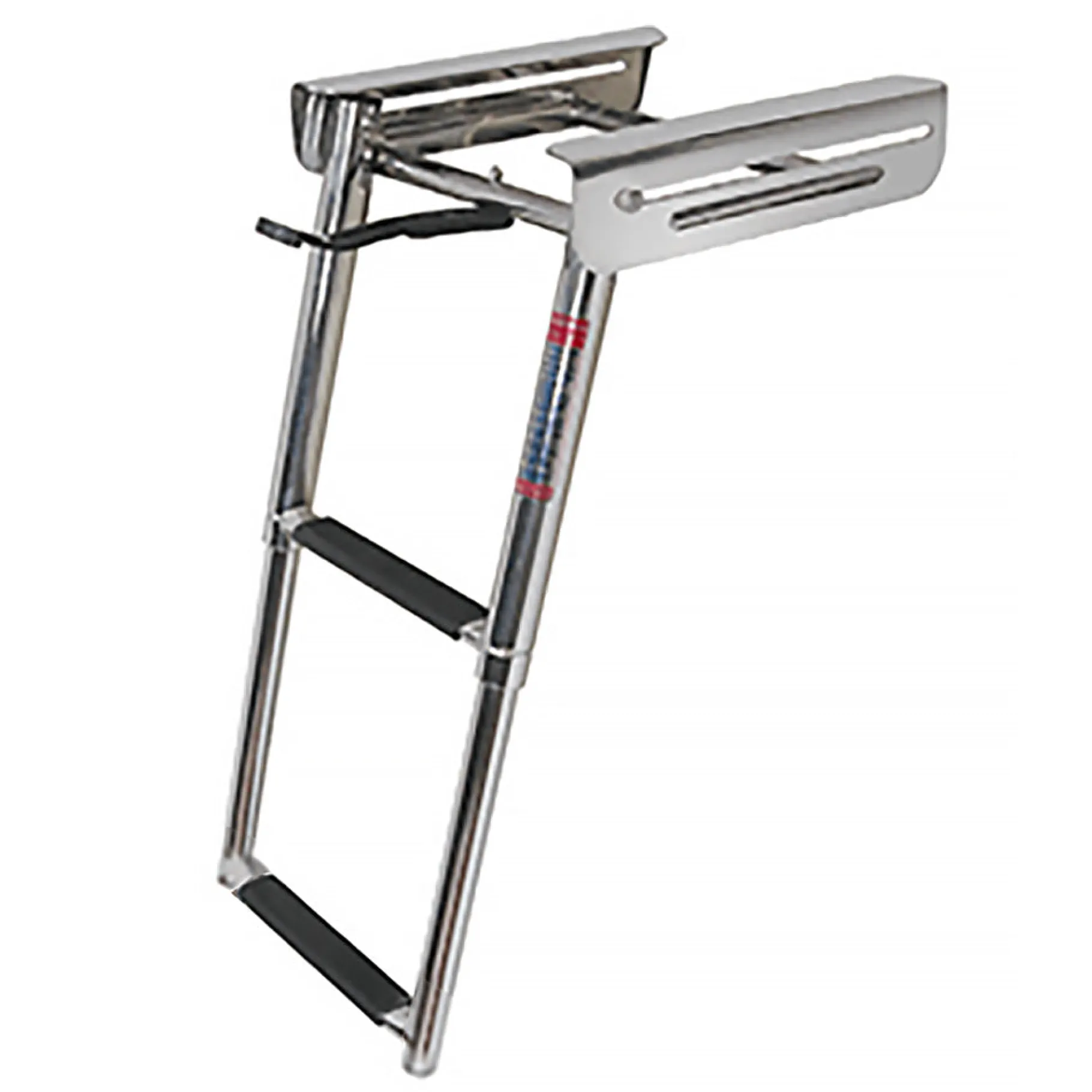 JIF Marine Ladders-Under Platform Slide Out Ladder - Spring Loaded
