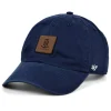 T-H Marine Hats-Unstructured Leather Patch Logo Hat