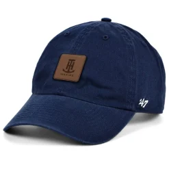 T-H Marine Hats-Unstructured Leather Patch Logo Hat