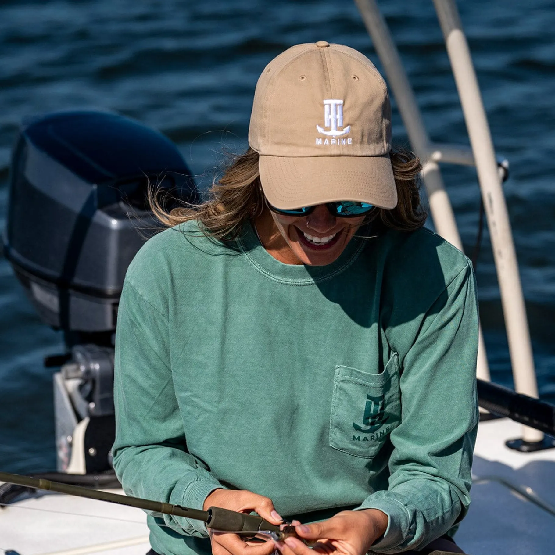 T-H Marine Hats-Unstructured Logo Hat