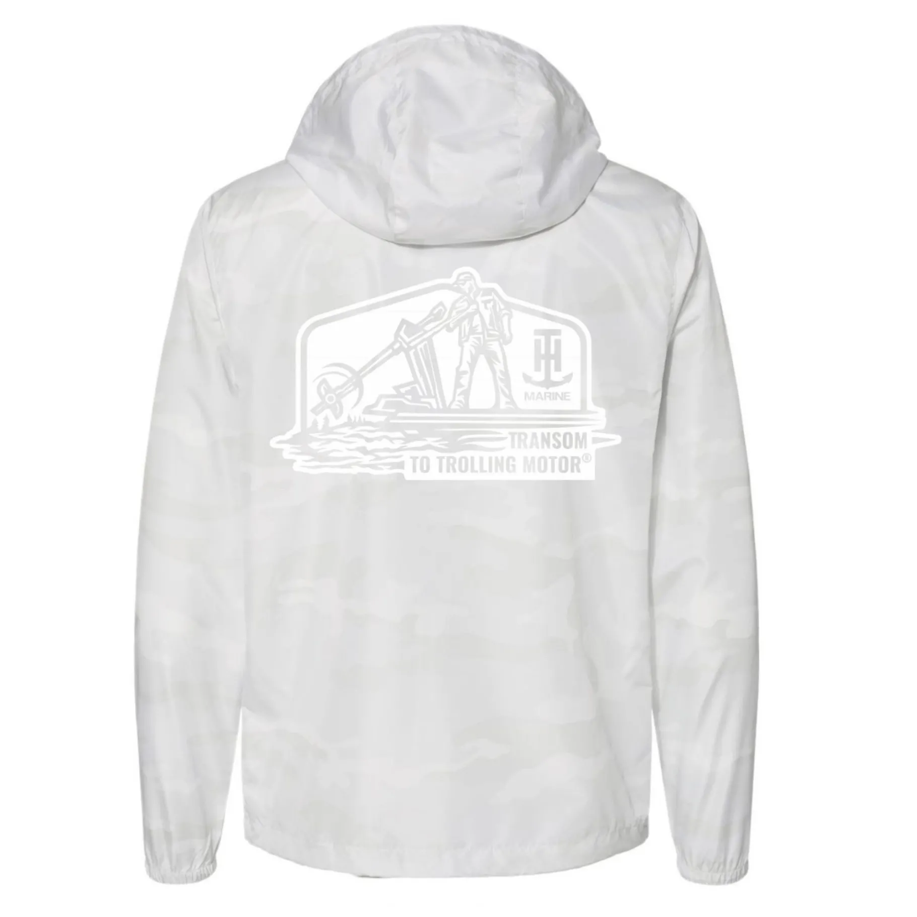 T-H Marine Hoodies-White Camo LIGHTWEIGHT WINDBREAKER JACKET