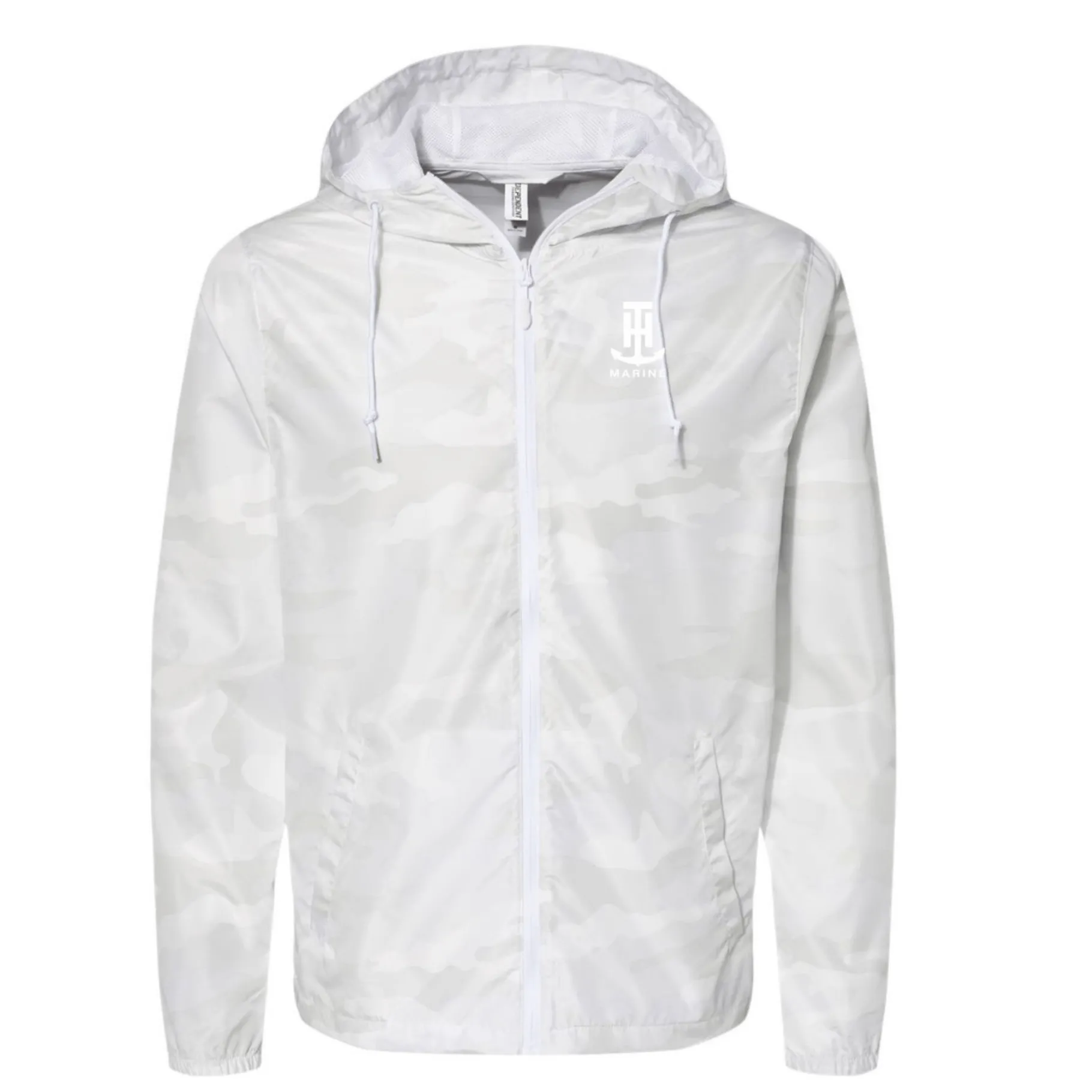 T-H Marine Hoodies-White Camo LIGHTWEIGHT WINDBREAKER JACKET