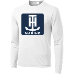 T-H Marine Tees-White Long Sleeve Performance T-Shirt