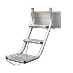 JIF Marine Ladders-Wide 3-Step Platform Dog Ladder